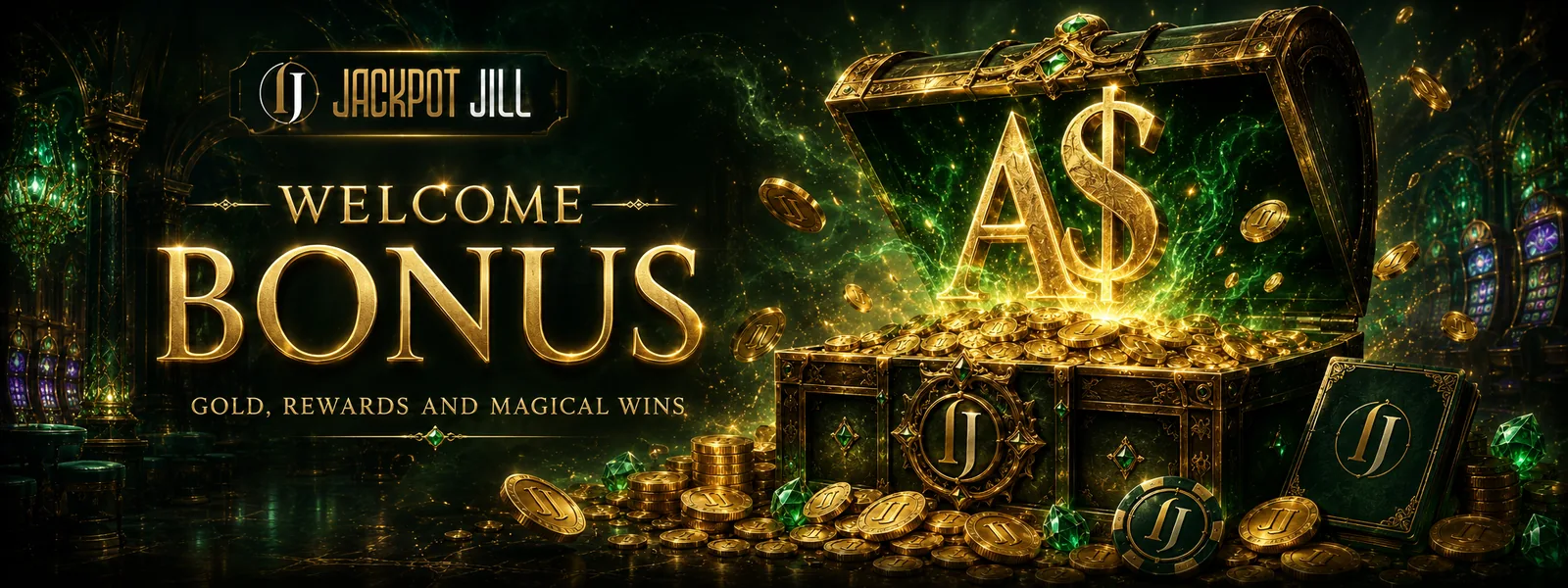 Jackpot Jill welcome bonus banner