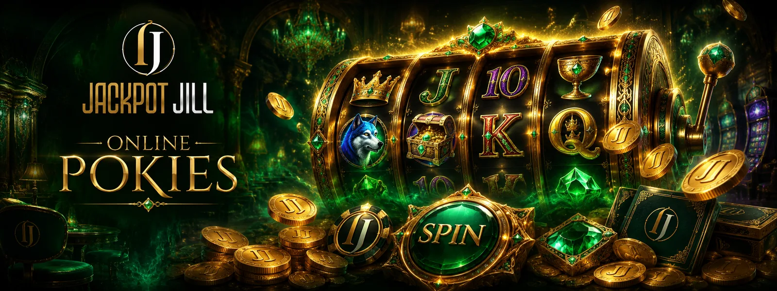 Jackpot Jill online pokies banner